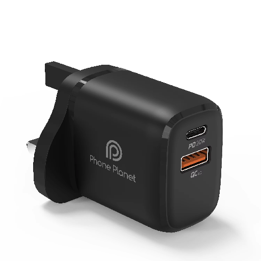 [سن0338] Phone Planet Charger 2_port USB-A+USB-C 20W