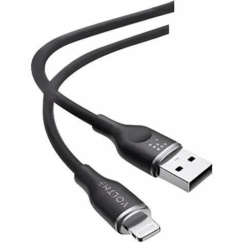 [C2108] VOLTME Wire USB to iP Braided 1.2m Black