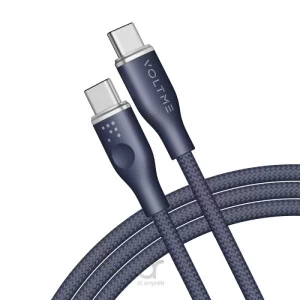 [17489-0077] VOLTME Wire C To C 1.8m Braided 100W Blue