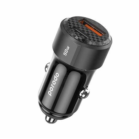 [17628-0056] بورودو شاحن سياره كامل تايب سي تايب سي usb 50w