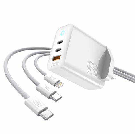 [17628-0052] BRAVE 65W GAN FULL CHAREGER 2PD AND USBA